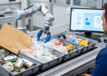Collaborative Robot Workstation Brings Flexible AI Sorting to Small-Batch Packaging Waste