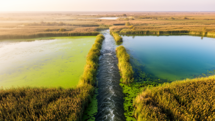 Two Danube Delta lakes reveal how water flow shapes nutrient pollution risk