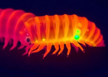 Fluorescence technique reveals where microplastics lodge inside millipede guts