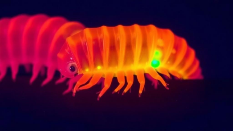 Fluorescence technique reveals where microplastics lodge inside millipede guts