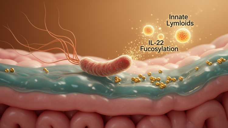 Gut bacterium’s flagellin restores colitis-damaged mucus via ILC3/IL-22 fucosylation axis