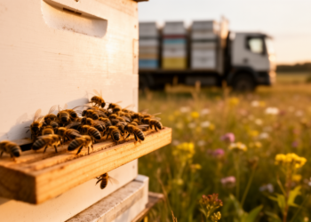 Season Beats Migration: Italian Honey Bee Gut Microbiota Follows the Calendar, Not the Truck