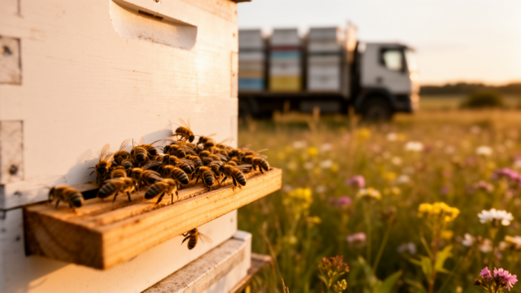 Season Beats Migration: Italian Honey Bee Gut Microbiota Follows the Calendar, Not the Truck