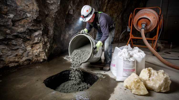 Bentonite, Metakaolin and Quicklime Unlock Low-Cement Grouts for Filling Underground Cavities