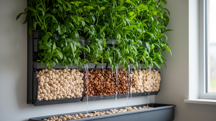 Sea Urchin Shells and Apricot Pits Supercharge Living Walls That Clean Household Greywater
