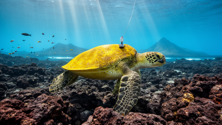 Satellite tags reveal Galápagos’ mysterious yellow green turtles rarely leave the archipelago