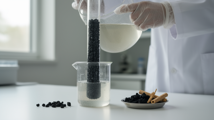 Bamboo Biochar Boosted by KOH Activation Strips Cadmium from Water