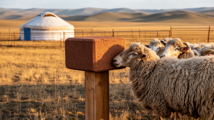 Ancient Mongolian Herbal Lick Blocks Restore Stressed Rams Driven to Eat Soil and Wool