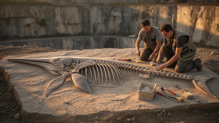 Giant Jurassic Ichthyosaur Unearthed in Germany Reveals a Life of Pain, Stone-Swallowing and Anatomical Secrets