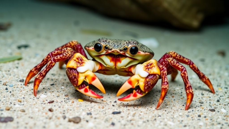 Pebble Crab Alox chaunos Makes Its First Appearance in Indian Waters