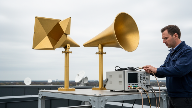 Pyramidal or Conical? Engineers Compare Two Horn Antennas for X-Band Satellite Links