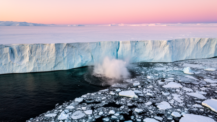 Tall ice cliffs calve fast but may not spark runaway Antarctic collapse, study finds