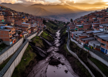 Fences Beat Full Maps: Why Urban Topography Decides Where Mudflows Go in Quito