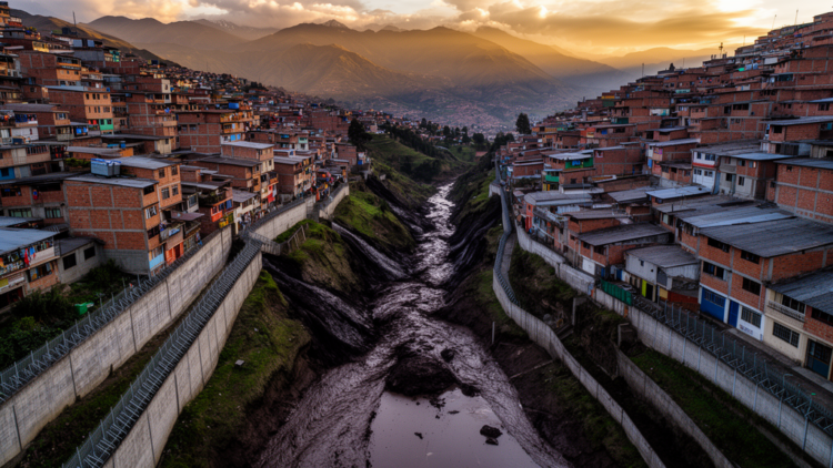 Fences Beat Full Maps: Why Urban Topography Decides Where Mudflows Go in Quito