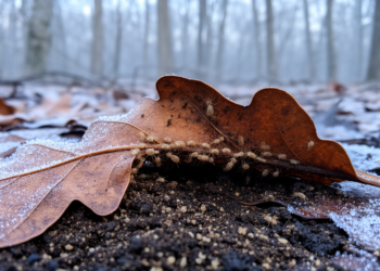 Hidden Mite Armies Take Over Decaying Leaves in Surprising Winter Surge