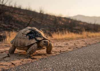 Tortoise Shells Tell a 15-Year Story of Fires, Roads and Rising Predators