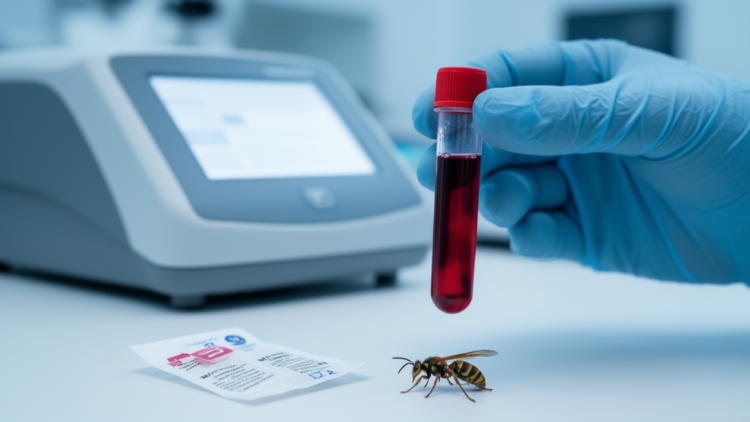 Cell-death proteins in the blood track severity of wasp sting poisoning