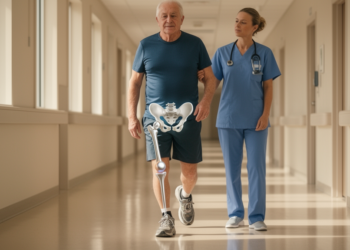 Hip Replacement Heals Shared Motion First, Leaving a Hidden Gait Signature Behind