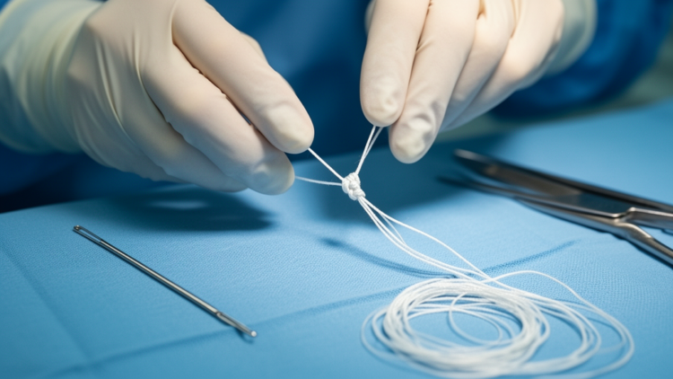 Sutures, Needles and Knots: The Hidden Friction Physics of Every Stitch