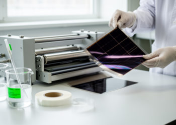 Greener solvent chemistry moves printable perovskite solar cells toward factory scale