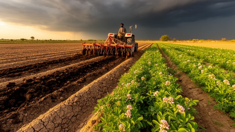 Deep Tillage Before Flash Floods Boosts Chickpea Yields in Parched Pakistan