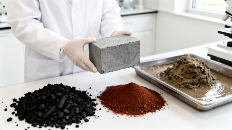 Corn Straw Biochar and Steel Slag Turn Dredged River Silt Into a Cement-Free Construction Material
