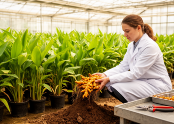 Greenhouse-Grown Turmeric Reveals Genetic Secrets Behind Yield and Curcumin Stability