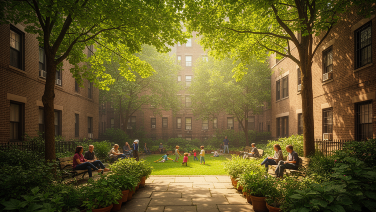 The Courtyard Effect: Why the Green Outside Your Door May Be Urban Health’s Sleeping Giant