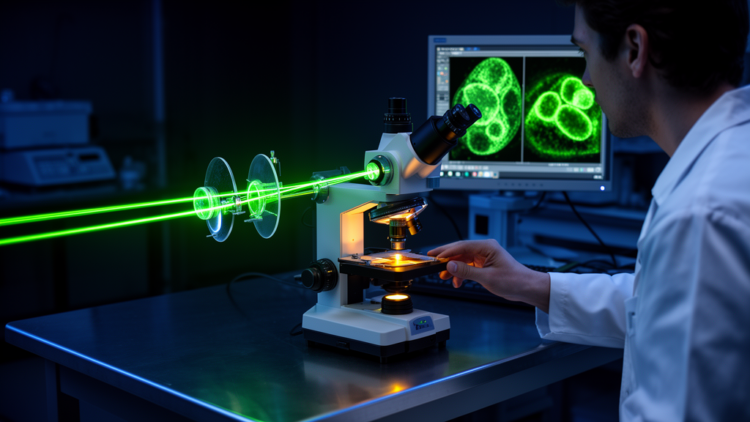 Interleaved laser pulses give ultrafast two-photon microscope a tunable shutter speed