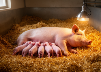 Straw in the Farrowing Pen Cuts Piglet Crushing Risk by Nearly Half, AI Study Shows