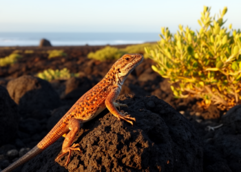Galápagos Lava Lizards Shrink Their Territories When the Cool-Dry Season Sets In