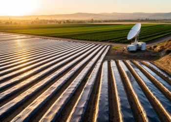 Satellites Now Track Hidden Plastic Mulch Across California’s Farm Fields