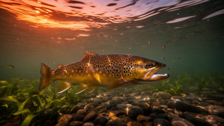Brown Trout Shift Their Feeding Clock to Survive a Warming World