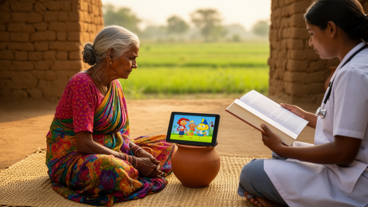 Cartoon Videos and a 127-Page Booklet Aim to Keep Dementia at Bay in Rural India
