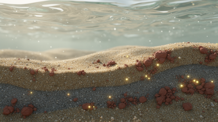 Tiny Clay Particles Decide Where Radium Goes in Sandy Riverbeds