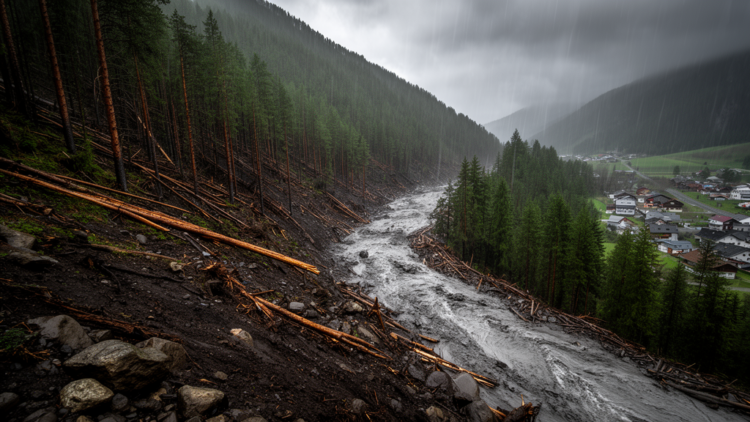 How a Forested Mountain Turned Rain Into a Deadly Debris Flow Machine