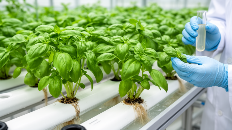 Tuning Hydroponic Nutrient Recipes Steers Basil’s Aroma Chemistry, Study Finds