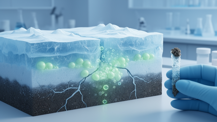 Frozen Ground on the Brink: Lab Tests Reveal the Pressure Threshold That Unleashes Arctic Methane