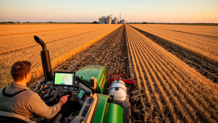 Half the Fuel, Same Harvest: GPS-Guided No-Till Farming Slashes Energy Use and Carbon Emissions