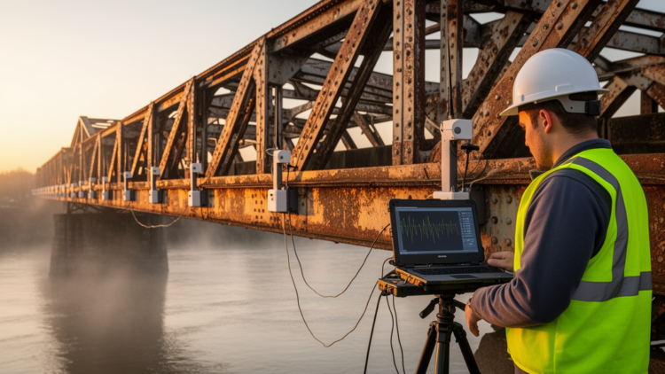 AI That Watches Bridges Breathe: Attention-Enhanced Neural Network Spots Hidden Structural Damage