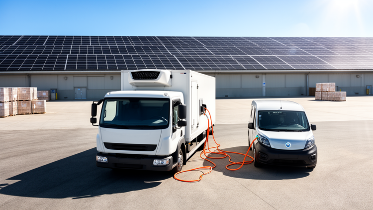 Solar-Powered Freezer Truck Ditches Diesel and Shares Battery Power Between Vehicles