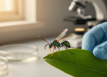 First chromosome map of a fruit fly parasitoid wasp reveals hidden evolutionary story