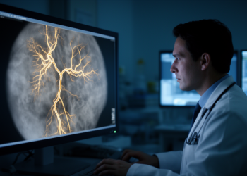 AI Learns to Keep Coronary Vessels Connected in Blurry Angiograms