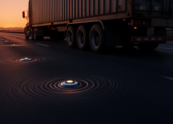 Smart Roads That Listen: Pavement Vibrations Reveal Truck Speed and Axle Spacing