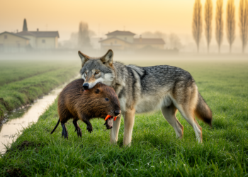 Wolves Colonizing Italy’s Farmed Lowlands Feast on Invasive Coypu, Not Livestock