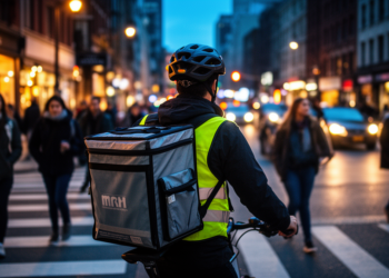 Visible yet unseen: unpacking the (in)visibilities of food-delivery riders in public space