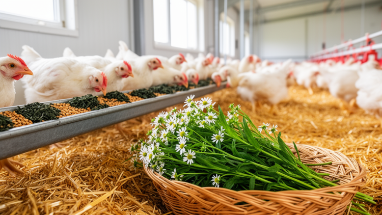 Ancient Chinese Herb Ecliptae Herba Boosts Chicken Growth and Meat Quality Through Gut Microbiota and Metabolic Changes