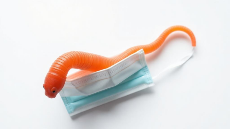 Superworm Gut Microbes Devour Disposable Face Masks, Study Finds