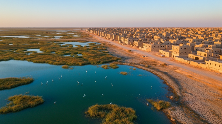 Iraq’s Bahr Al-Najaf wetland loses nearly half its water as urban sprawl surges 192 percent