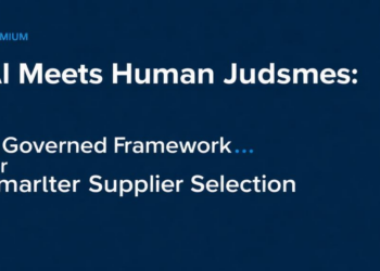 AI Meets Human Judgment: A Governed Framework for Smarter Supplier Selection
